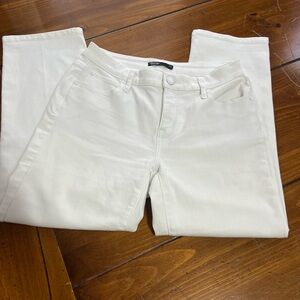 Simply Vera Vera Wang White Cropped Jeans – Women's Size 6